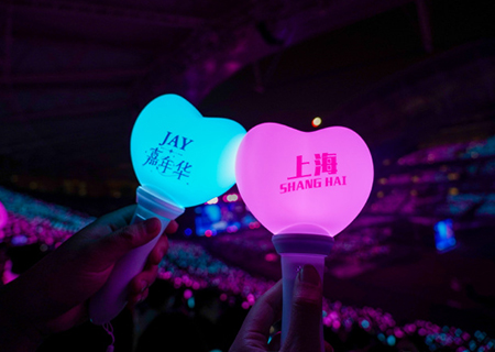 bwin必赢LED屏和荧光棒闪耀周杰伦上海演唱会（第三场）